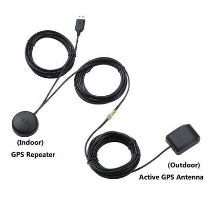 VFAN GPS Repeater Signal Booster Amplifier Strength Active Black