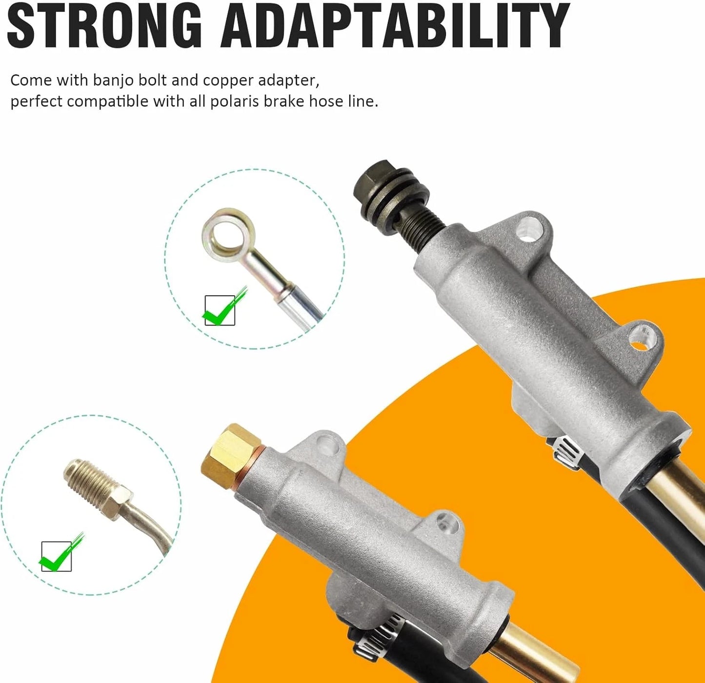 M MATI Rear Brake Master Cylinder for Polaris Sportsman Scrambler Magnum...