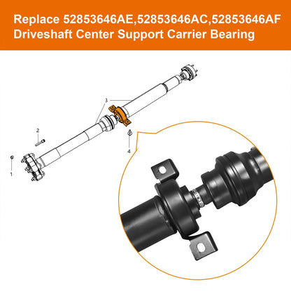 Upgrade Driveshaft Center Support Bearing Carrier for 2011+ Dodge WD Durango