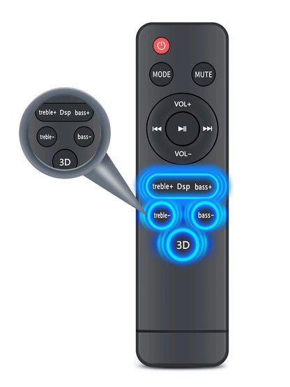 Remote Control For GOKUID/Puxinat/ELEFOCUS/DR.J Sound Home Theater Audio System