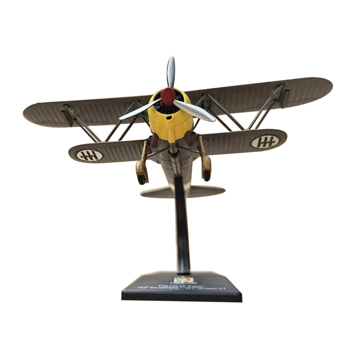 Version 11cm Diecast Alloy 1/72 Scale WWII Italian FIAT CR.42 Falco Model