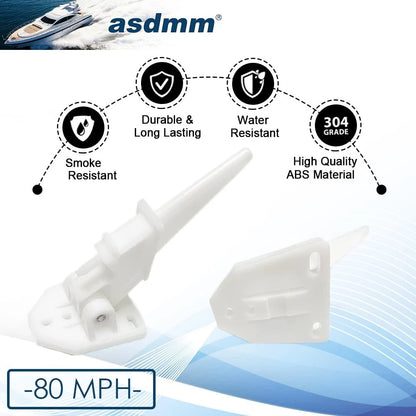 Marine Boat Speedometer Pitot Kit, Automatic Kick-up Tube Assembly Up to 80...