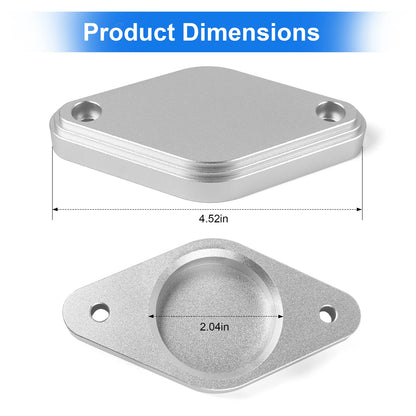 Intake Resonator Cover Plate for Chevy/GMC 11-16 Duramax 6.6L LML Diesel -Sliver
