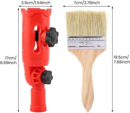 Multi-Angle Paint Brush Extender with 1 Brush, Red