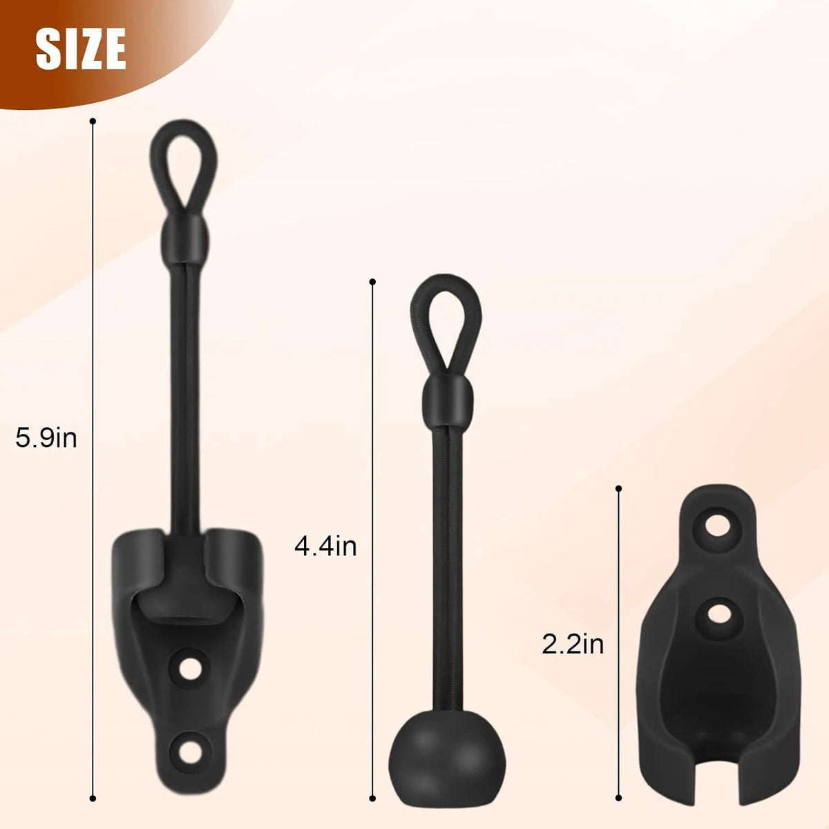 Coolaroo Replacement Parts Roller Shade Hardware Bungee Kit One Size, Black