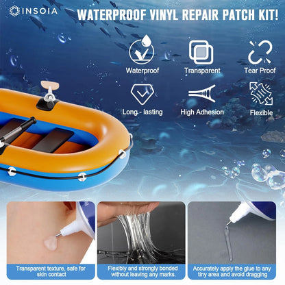 Pool Liner Patch, Air Mattress Repair Kit 120 120ml x 2, 2 x 120 ML / 4.06 oz