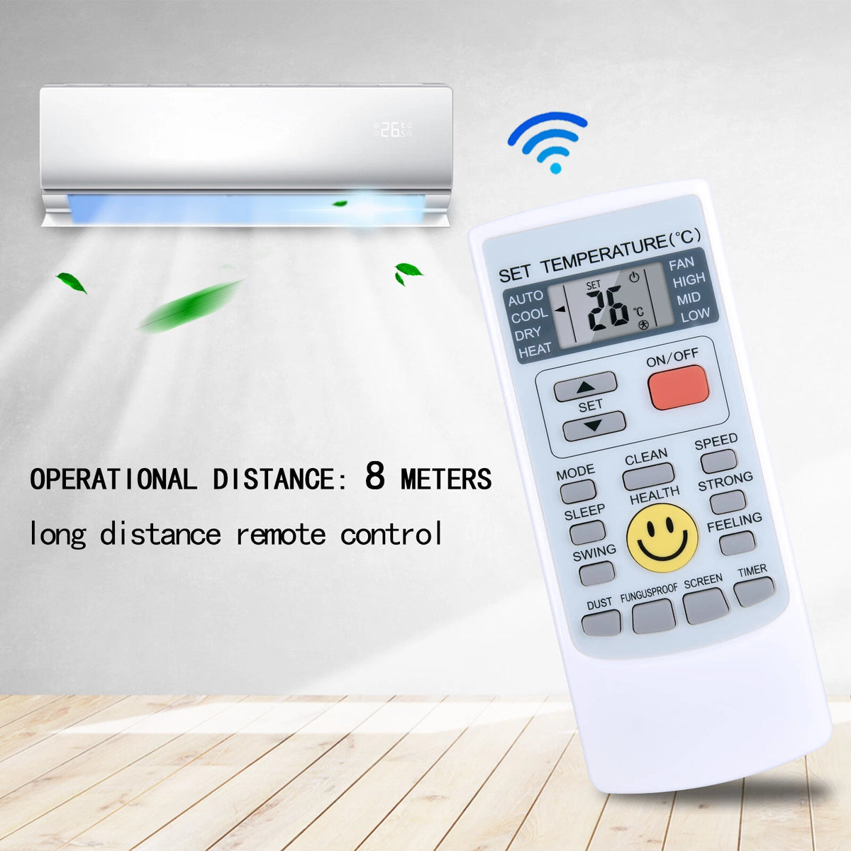 YKR-H/009E AC A/C Remote Control For AUX Air Conditioner YK-H/009E