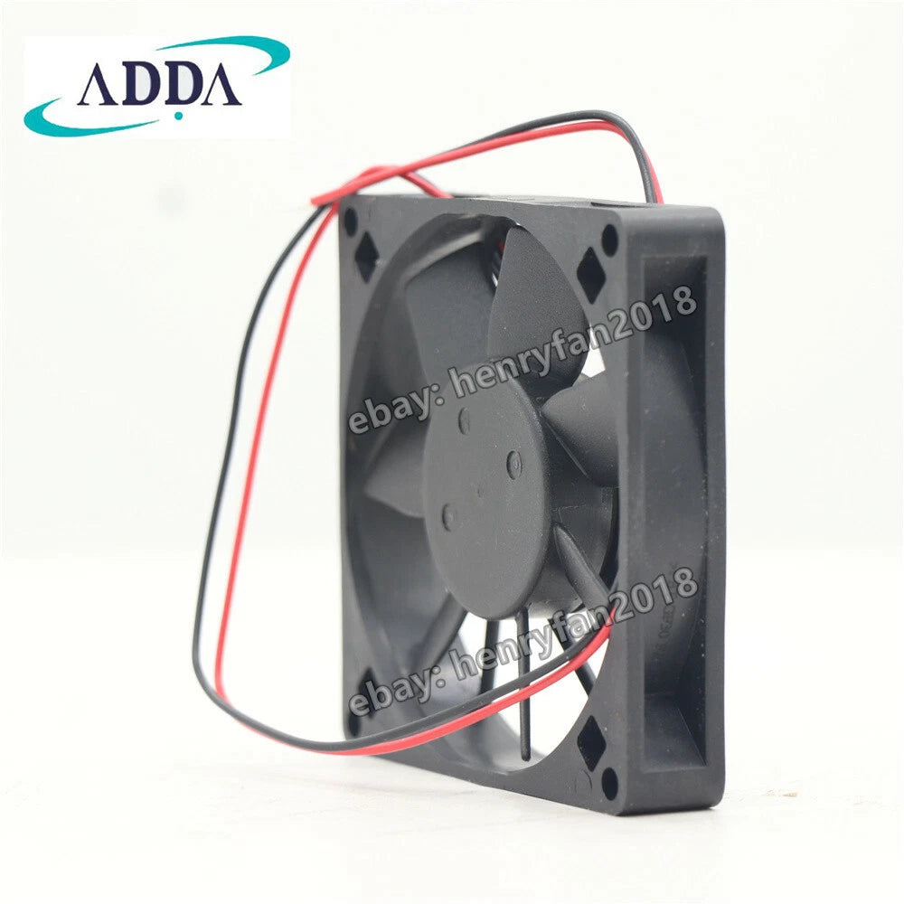 ADDA Fan AD0824HB-D71 Axial Fan 24VDC 0.14A 80*80*15MM 2-wire Slient Cooling Fan
