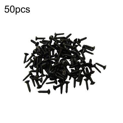 50Pcs Black Electric Guitar Bass Pickguard Screws For Fender Strat/Tele C