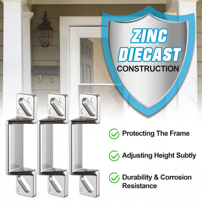 Screen Door Latch Replacement Kit for Storm Door(3,Silver) Silver