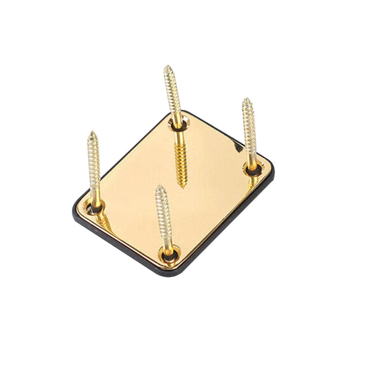 Gold Neck Plate w/ 4 Screws For Strat Tele LP SG Jazz Bass Electric Guitars mm