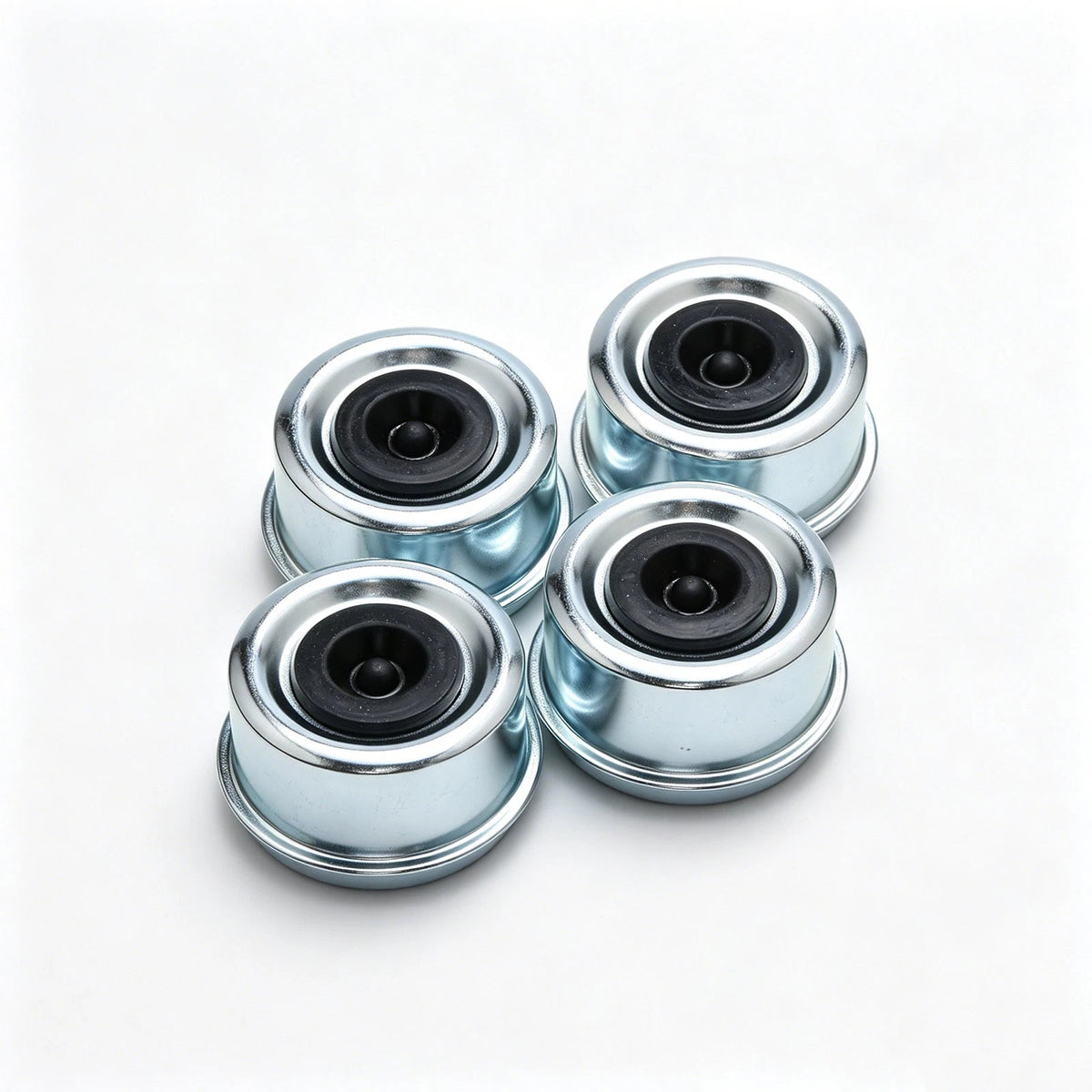 4Pcs 2.44" For Dexter Dust Cap Maintenance Kit w/ Rubber Plug & 4 Spare Plugs