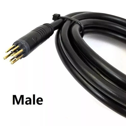 2pcs E-bike 9Pin Motor Extension Cable Male Cord For Wheel Hub Motors