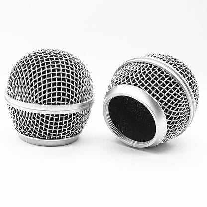 Cionyce 4 Pack SM58 Microphone Head Replacement Standard Size SM58, Silver