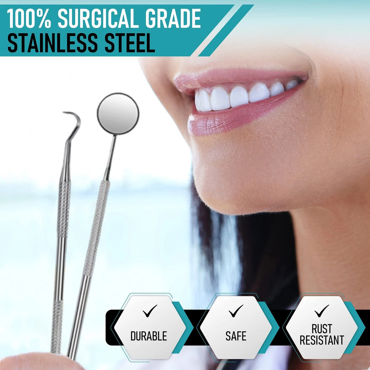 Dental Kit Tools, 10 Pack Stainless Steel Plaque Remover, Tools to...