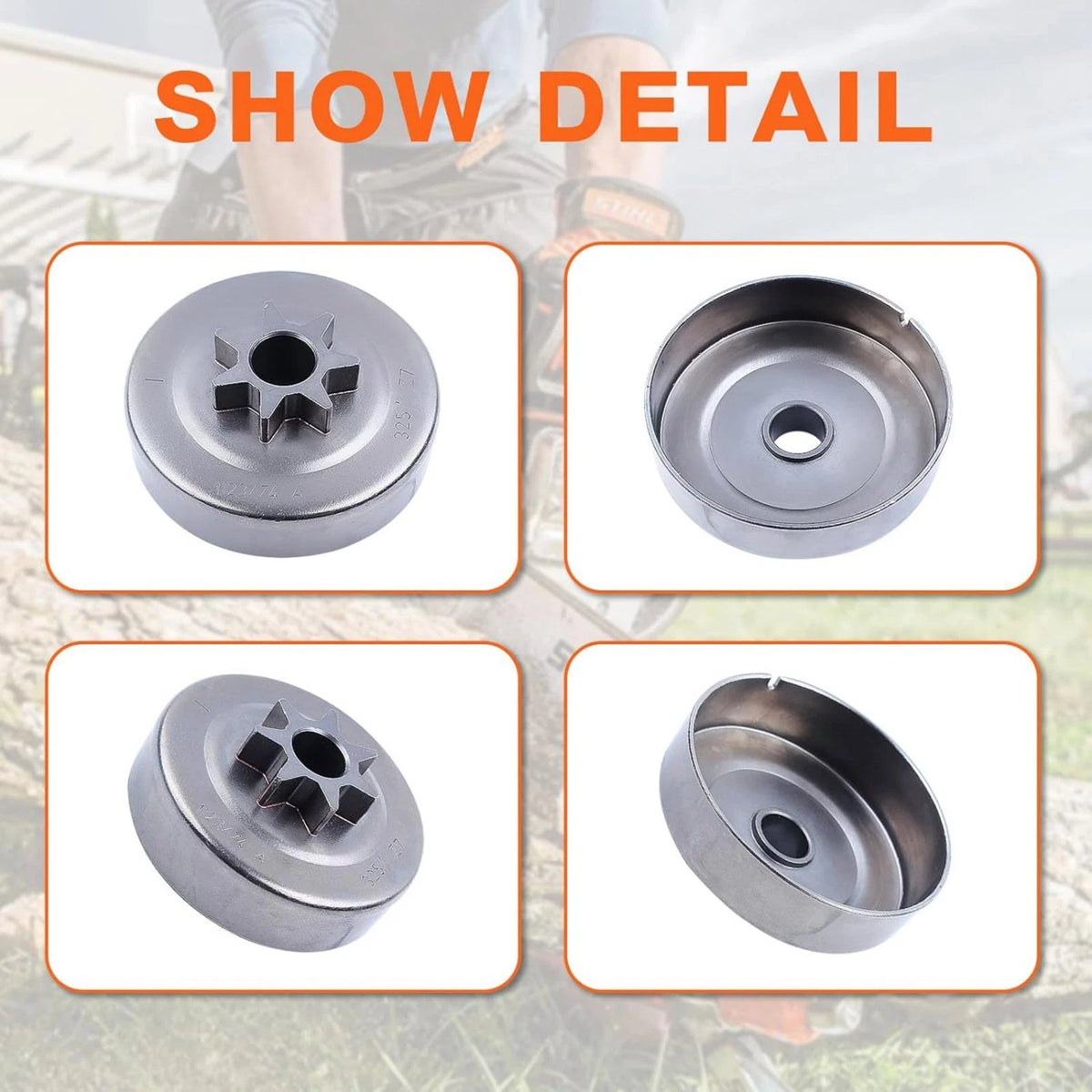 Replacement Clutch Drum Kit For Stihl MS231 MS241 MS251 MS231C MS241C MS251C
