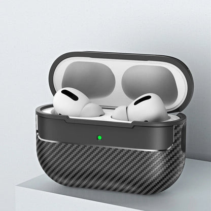 Shockproof Carbon Fiber Pattern Keychain Case Cover For Apple Airpods Pro 2nd