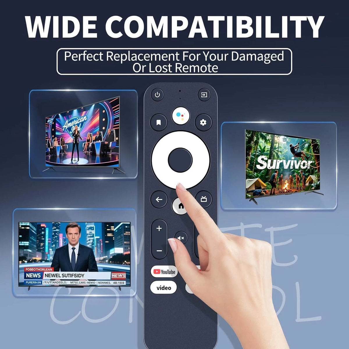 Remote Control For BOXY Android TV Box, Streaming Media Player 4K with Voice