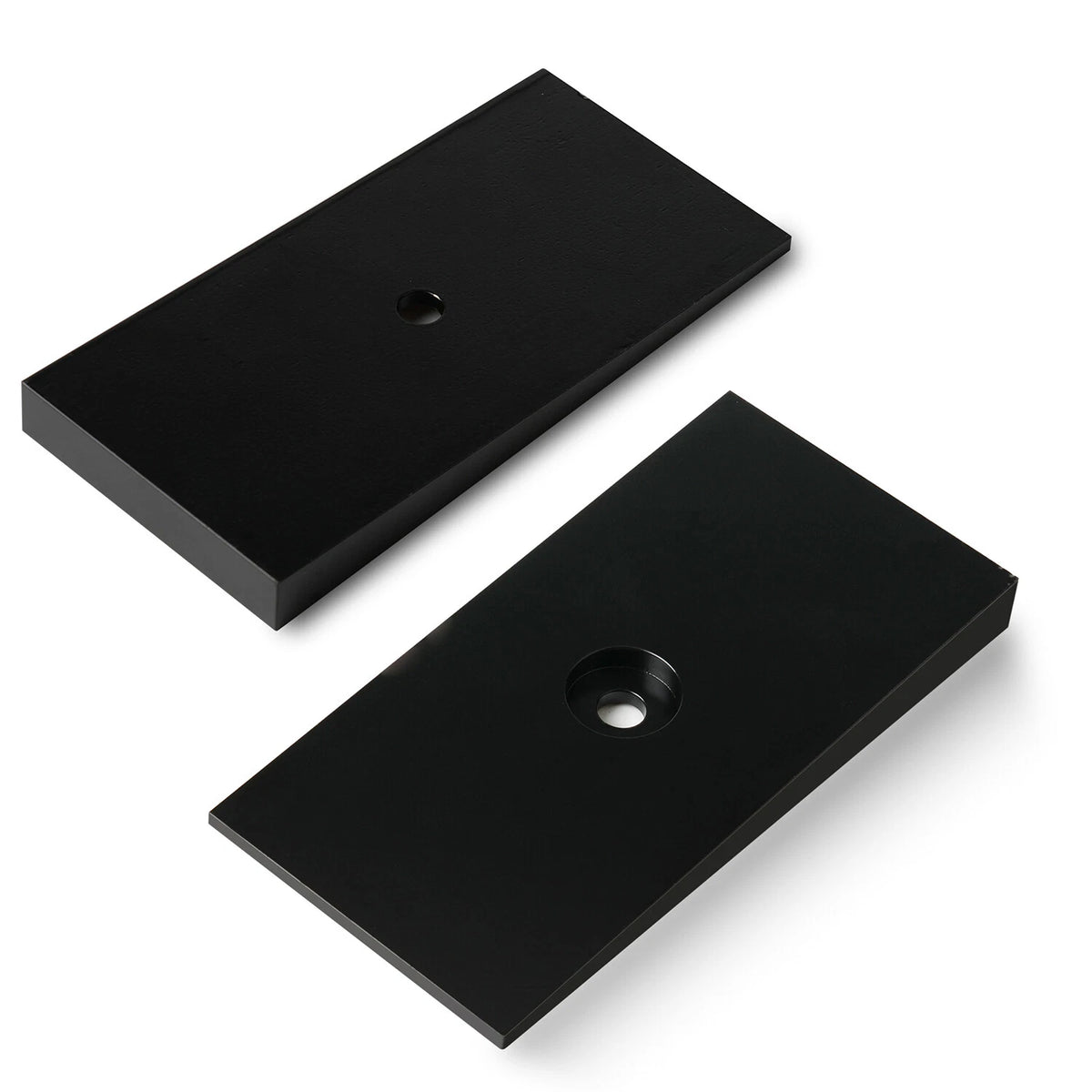Steel Leaf Spring Shims 800061 2.5" Wide 4°Degree Black- Set of 2
