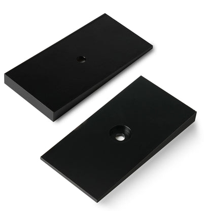 Steel Leaf Spring Shims 800061 2.5" Wide 4°Degree Black- Set of 2