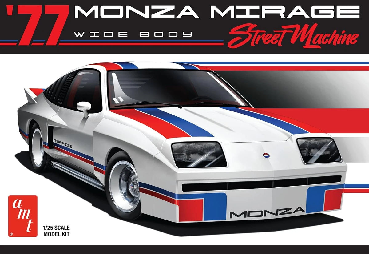 AMT 1977 Chevy Monza Mirage SS 1/25 Scale Model Kit 7 inches, White