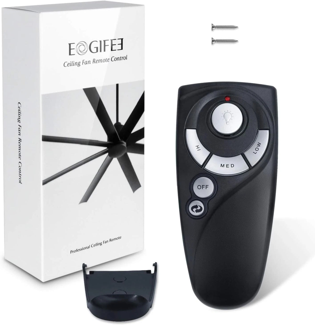 UC7083T Ceiling Fan Remote Control Replacement of Hampton Bay with Black