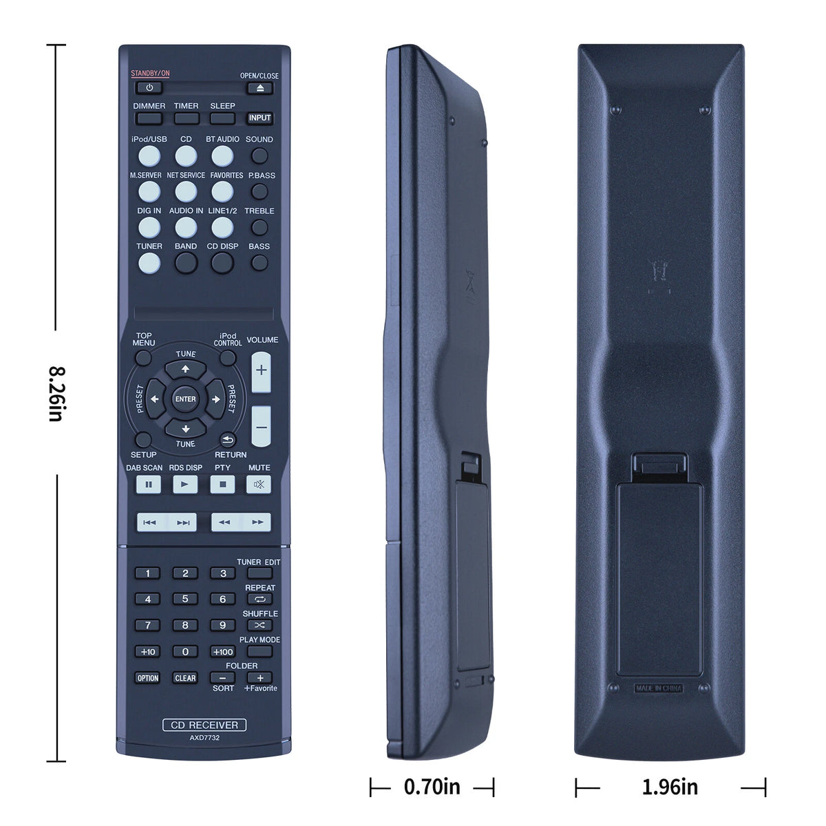 AXD7732 Remote Control For Pioneer Audio X-HM72 XC-HM82 X-HM82