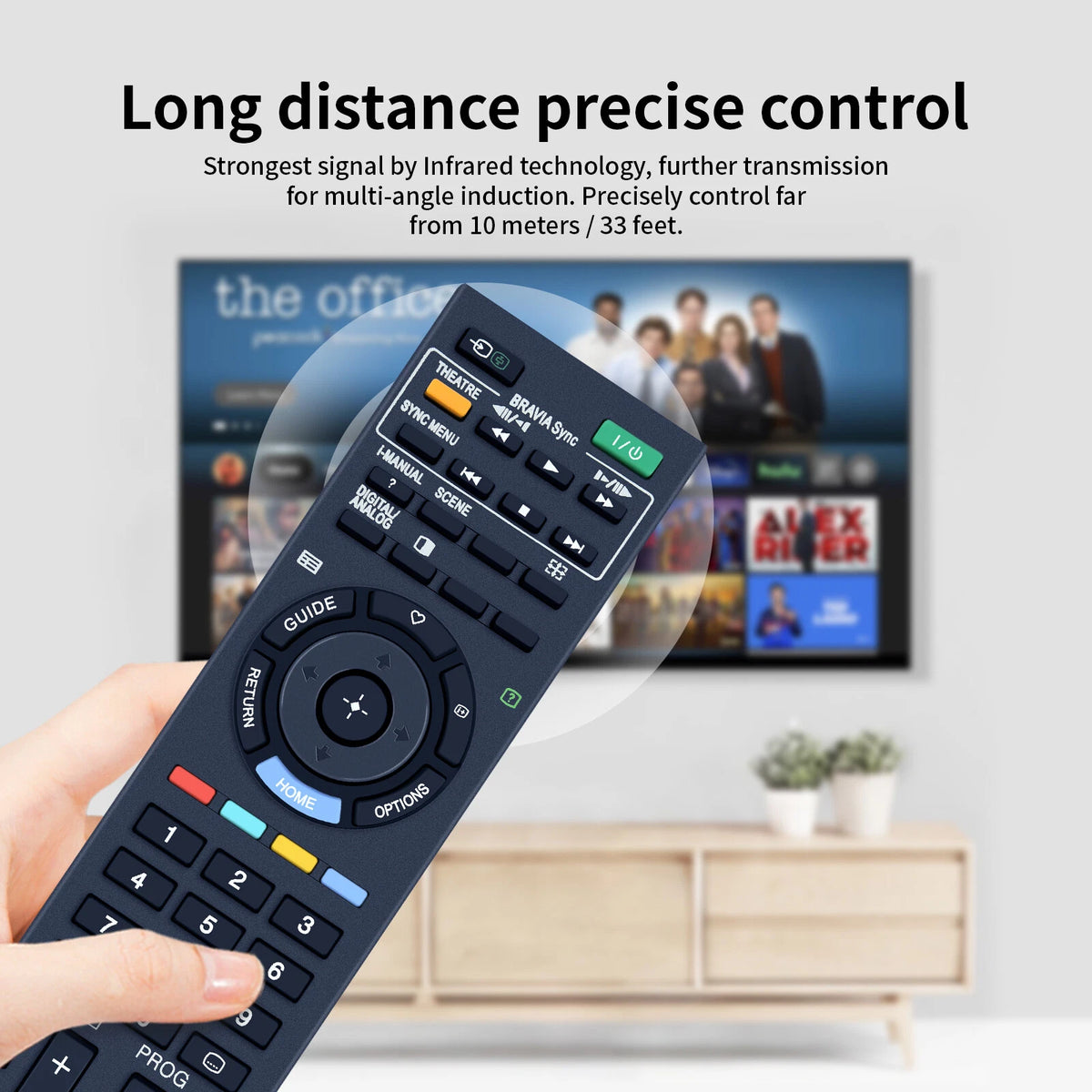 RM-GD015 Remote Control For Sony KDL-32EX400  KDL-40EX400 KDL-32EX500 TV
