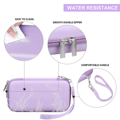 Supmay Diabetic Supplies Hard Case 6.6 x 3.8 x 1.9 inch, Purple