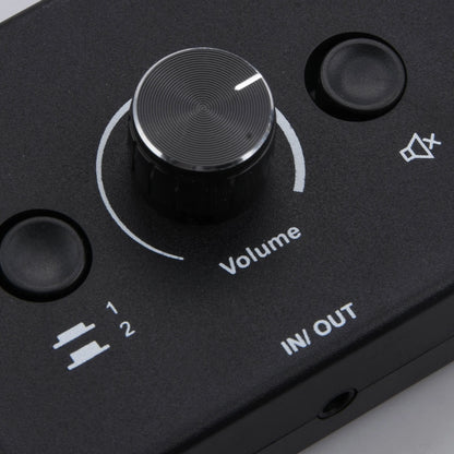 2 In 1 Out 3.5mm Stereo Audio Switch Aux Switcher Speaker Selector Splitter
