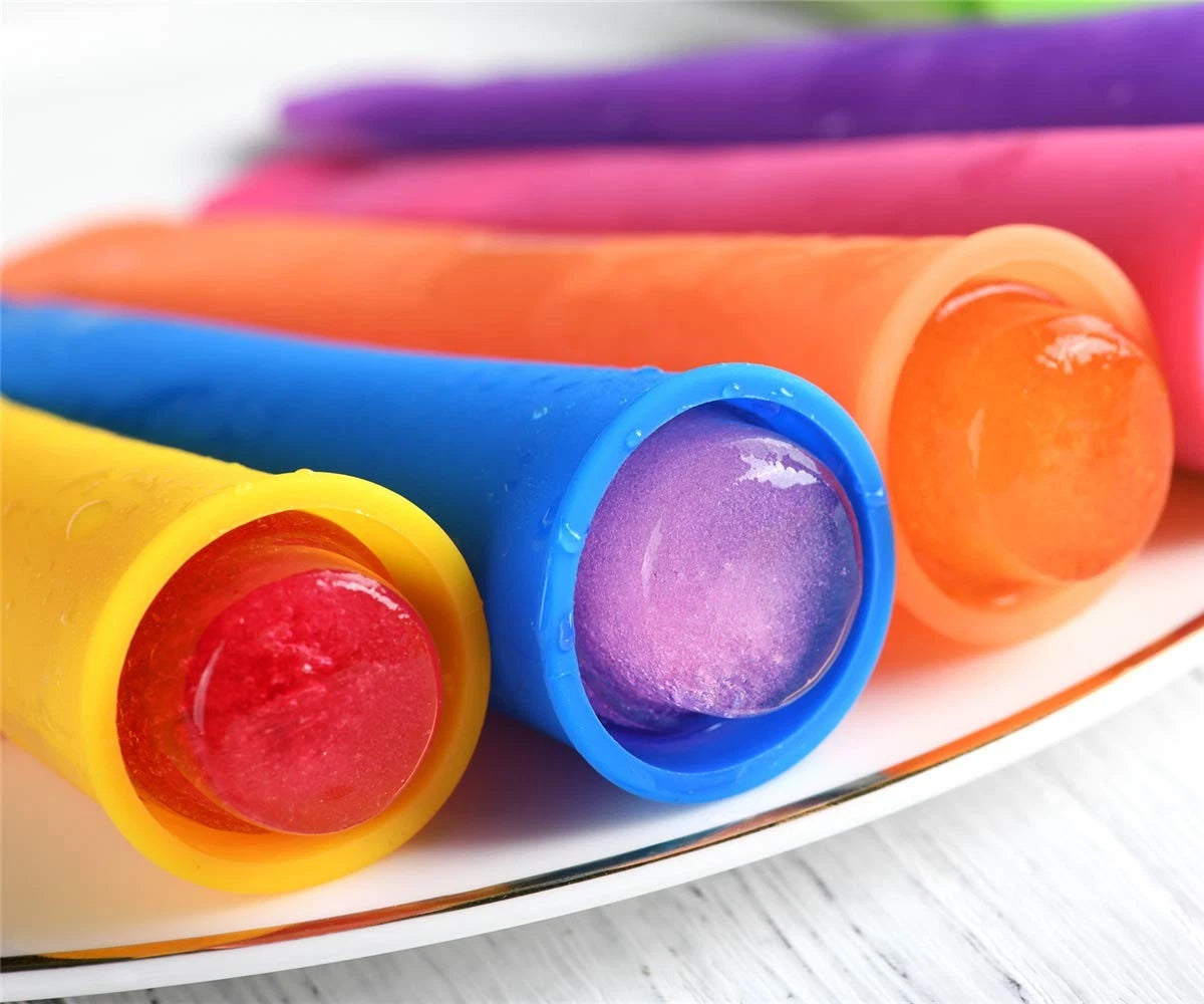 Mirenlife Silicone Ice Pop Molds,Popsicle Maker Molds,8 8 Vibrant Colors