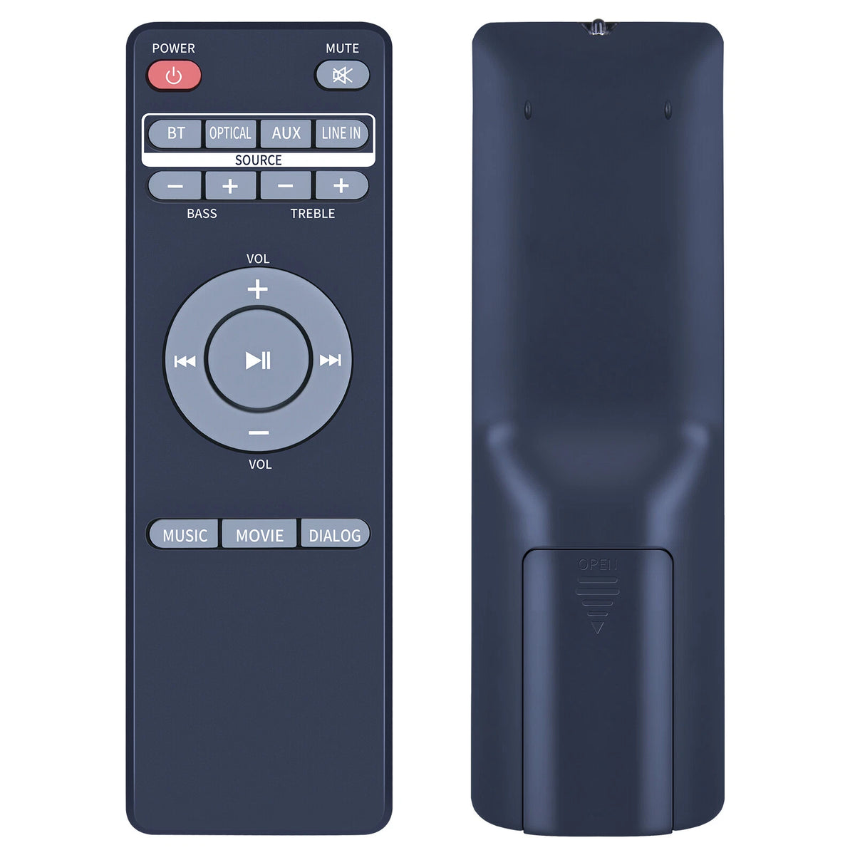 Replacement Remote Control For ilive ITB295 ITB195B ITB474B ITBSW397B Soundbar