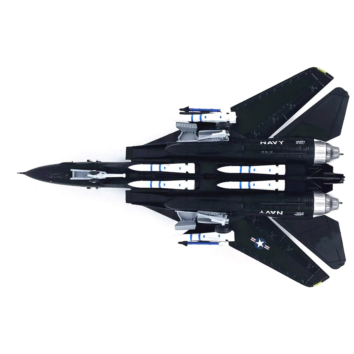 1:100 F-14 Tomcat US Fighter VX-4 Plane Model Alloy Aircraft Military Decoration