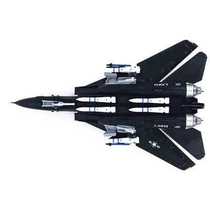 1:100 F-14 Tomcat US Fighter VX-4 Plane Model Alloy Aircraft Military Decoration