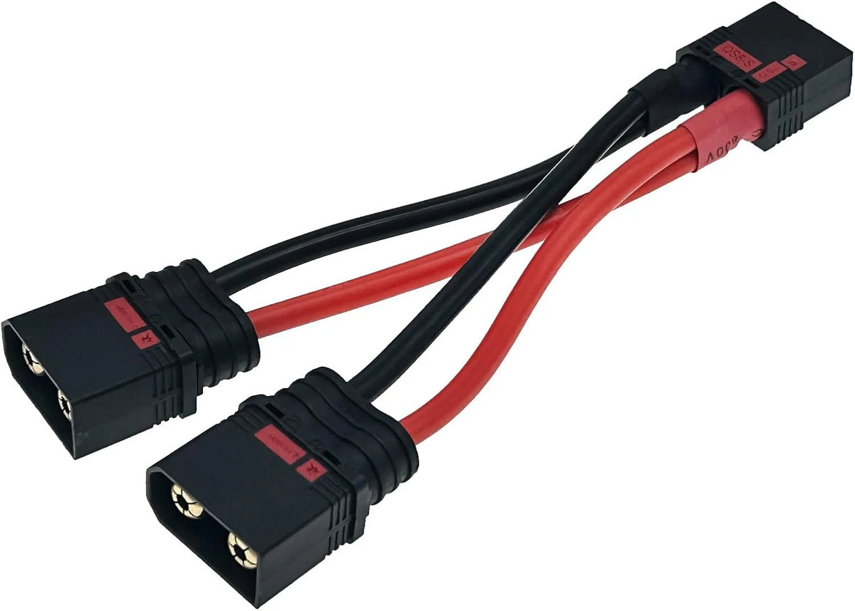Anti Spark QS8-S Connector QS8 Male Female Parallel Y Wire Harness Adapter...
