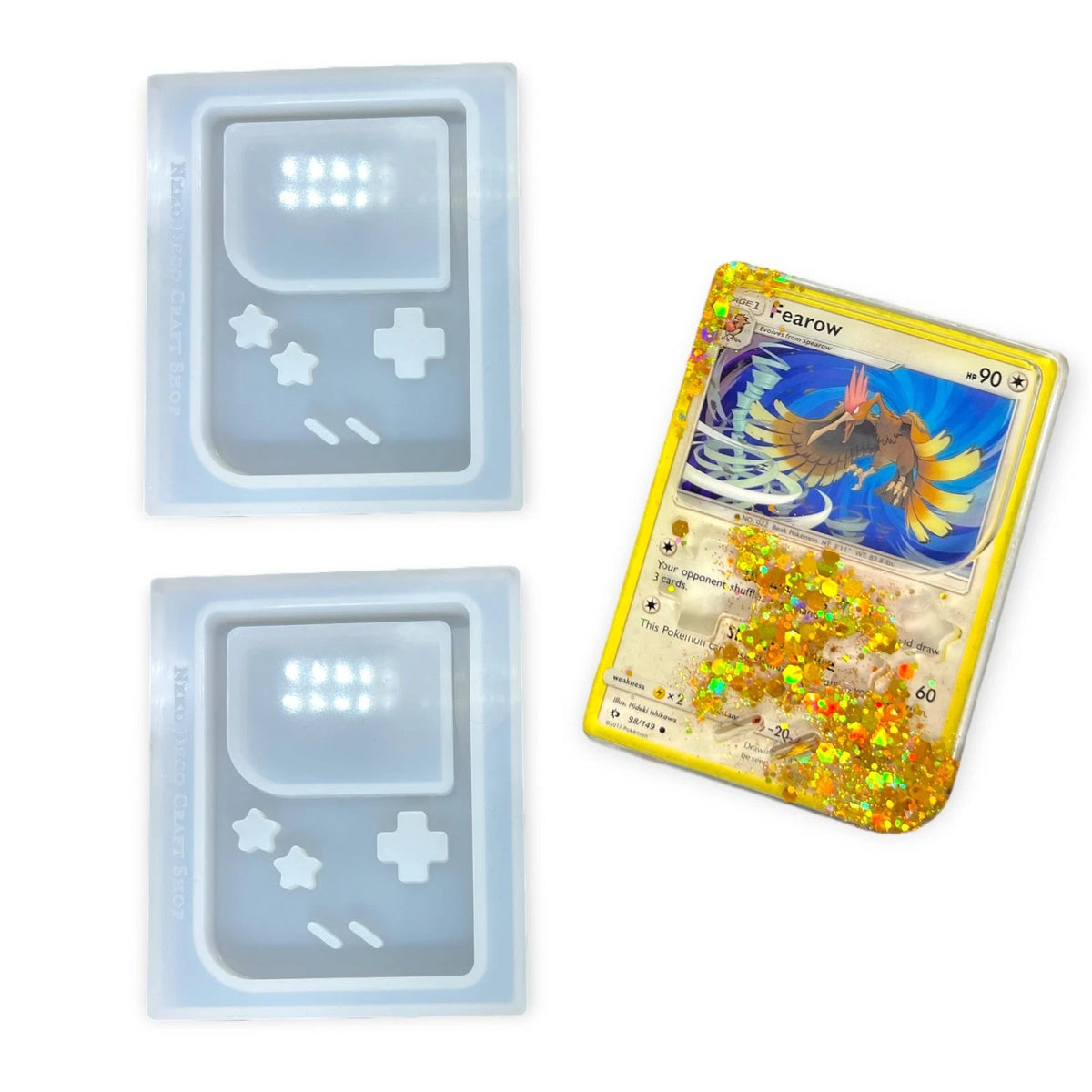 Neko Deco Craft Shop Card Game Console Silicone Mold for Resin Two Version 1