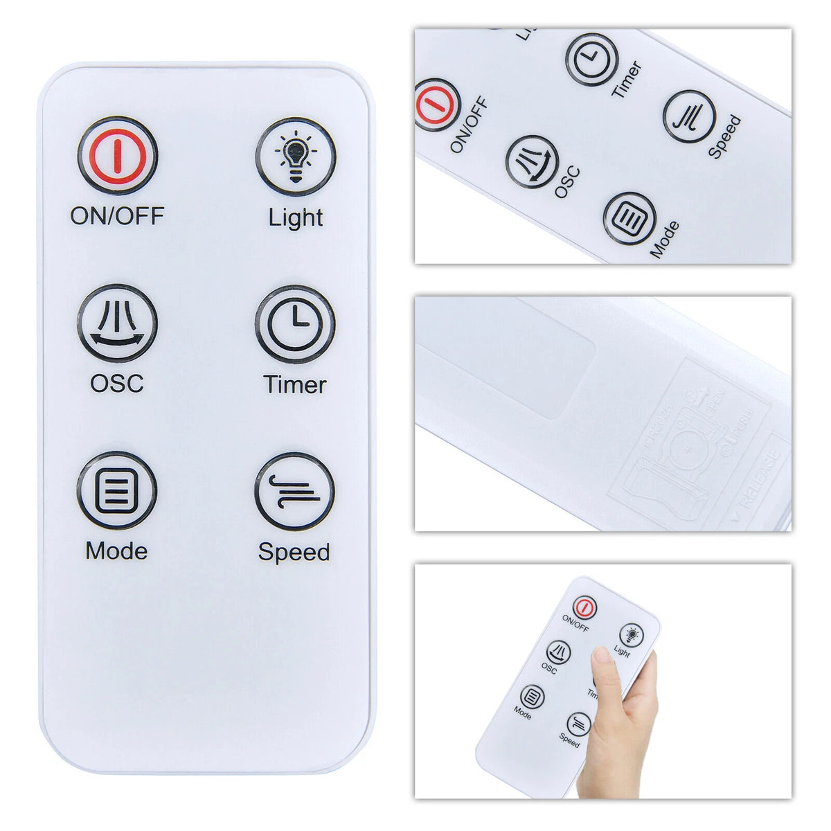 Remote Control For Antarctic Star Tower Fan Portable Electric Oscillating Fan