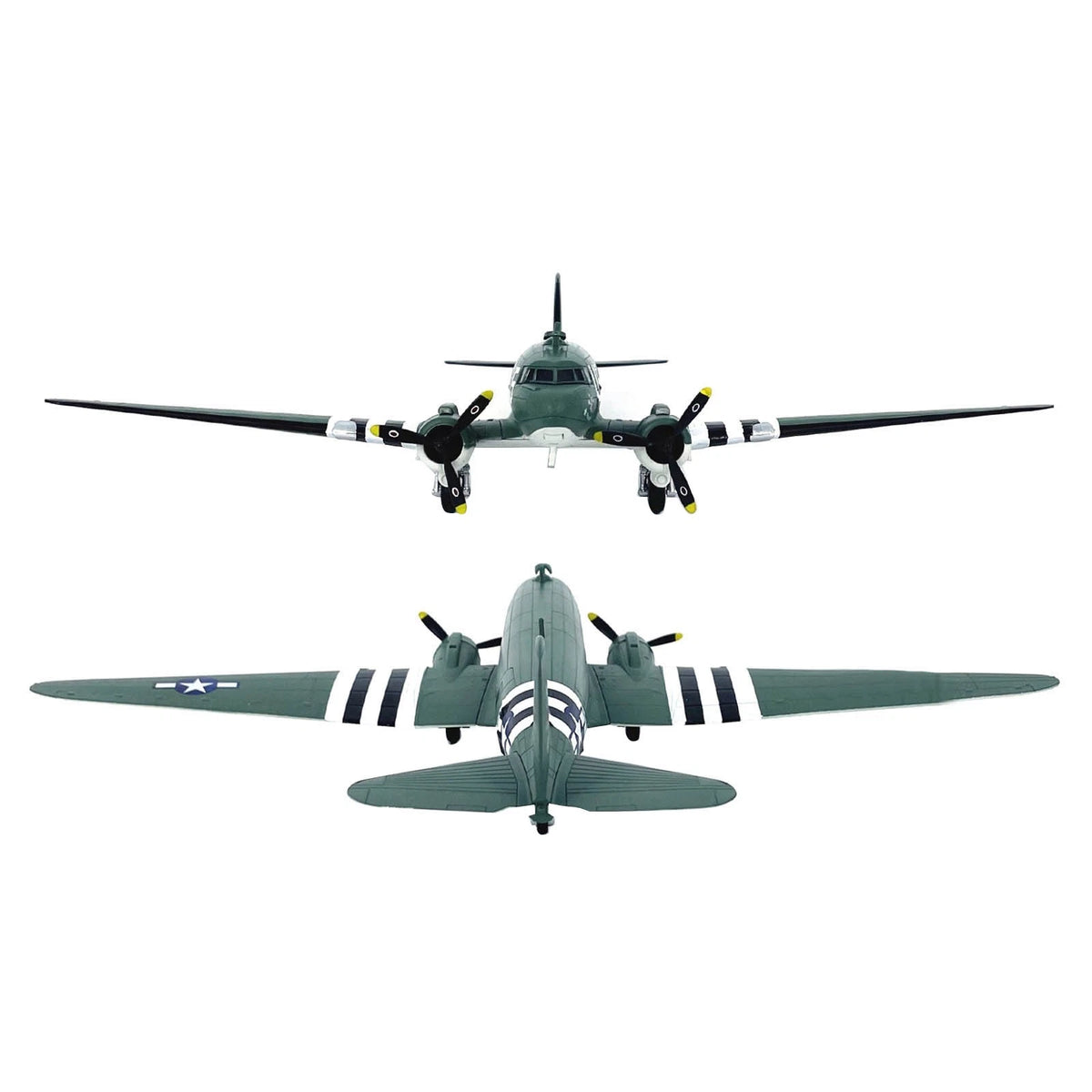 USAAF Douglas C-47 Skytrain 1/100 Scale Alloy Model Transport Aircraft Display