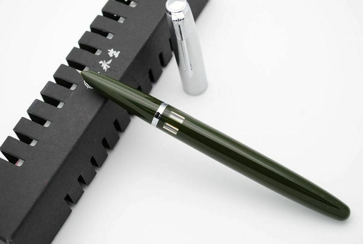 1Pc Classic Wing Sung 601 Steel Cap Vacumatic Fountain Pen F Nib 0.5mm Ink Pen a