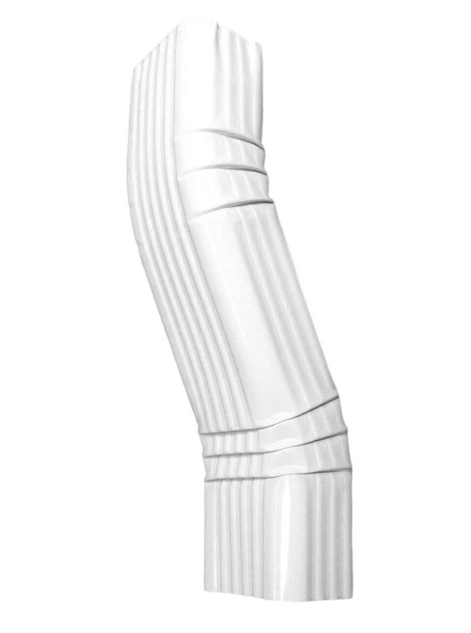 Gutter Downspout OFFSET White (Gloss) Aluminum gutter 2X3 A-Style,