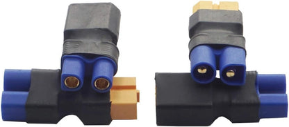 2Pair ShareGoo RC XT60 to EC3 Plug Female Male Adapter Connector for Black