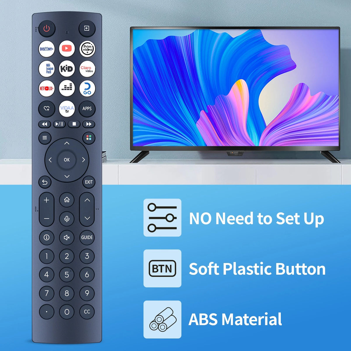 Replacement Remote Control For Hisense TV ERF2AT36H