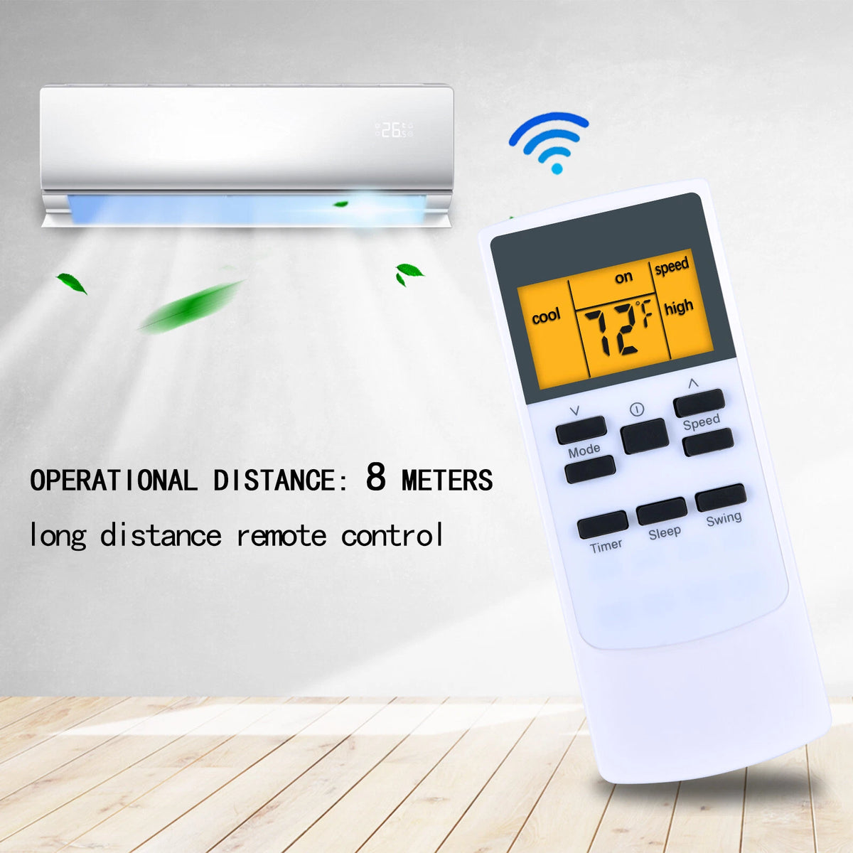YKR-H/531E Remote Control For Frigidaire Portable Air Conditioner With backlight