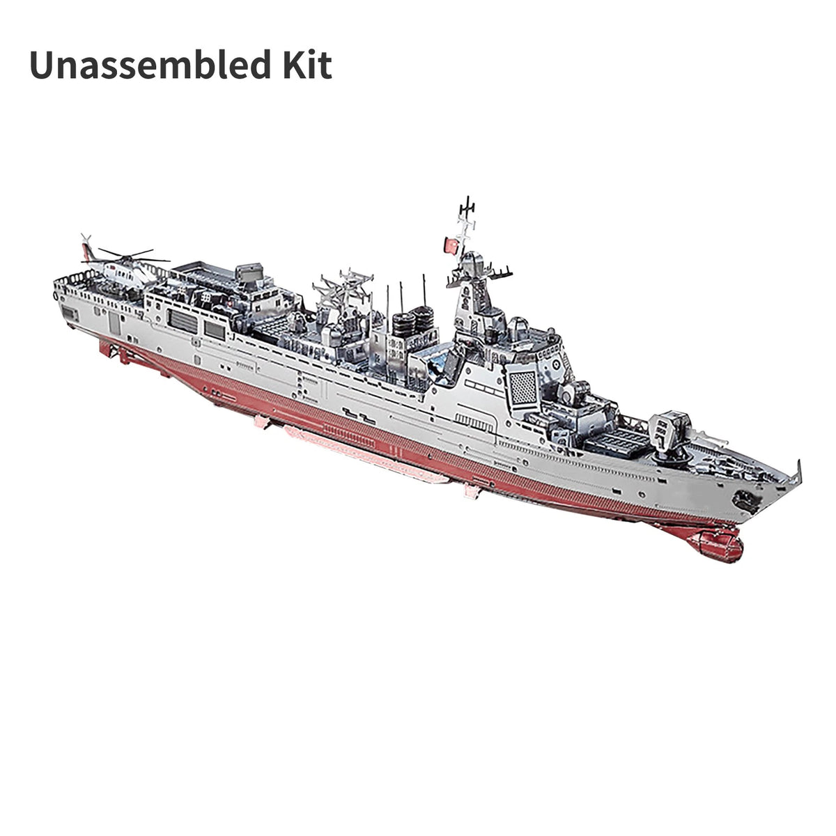 1/1000 Metal Unassembled Sheet 055 Destroyer Boat Ship Model DIY Collection Kit