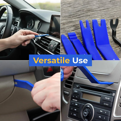 Tresalto Auto Trim Removal Tool Kit - 5 Piece Set for Dash, Door 5 Pack, Blue