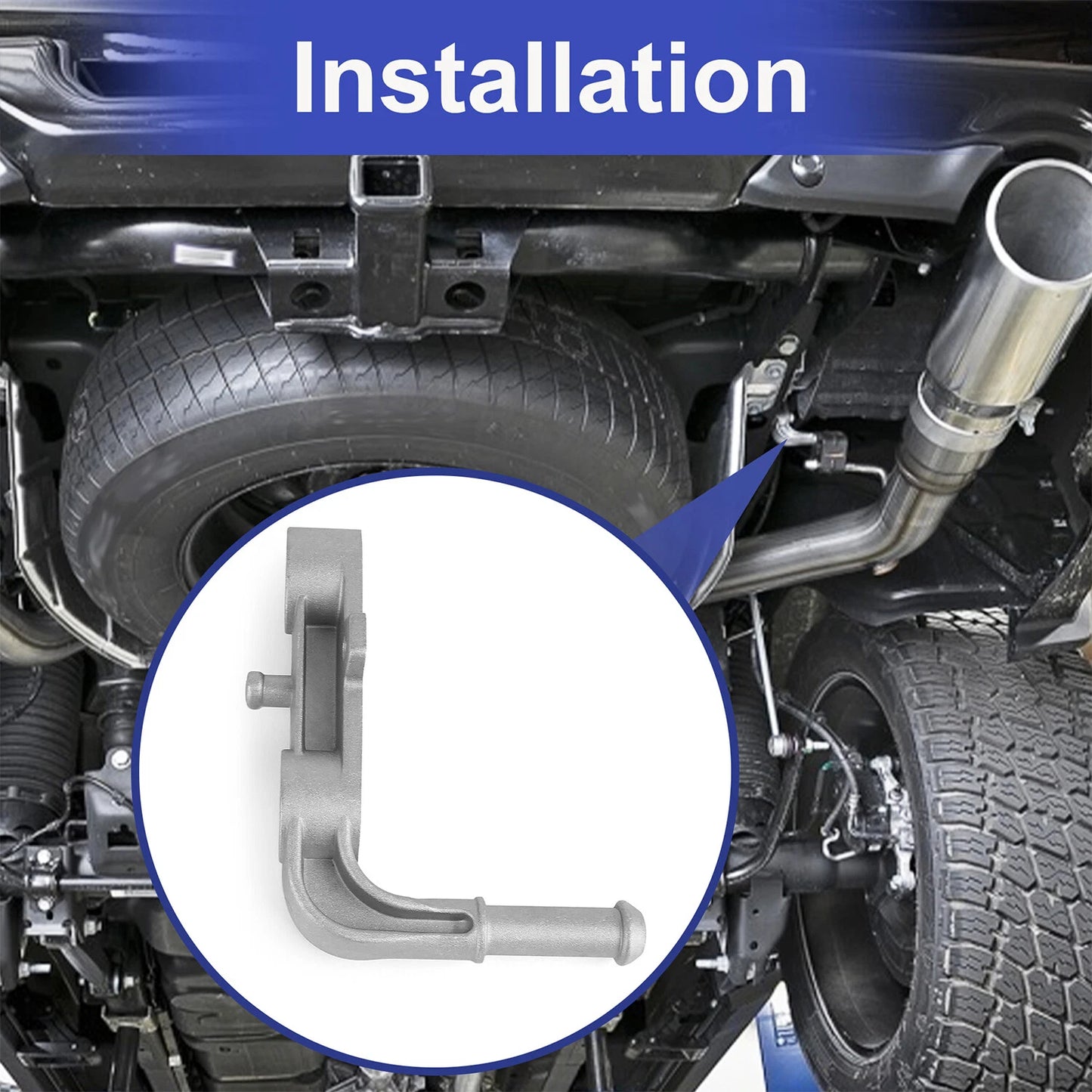 Rear Right Exhaust Bracket & Muffler Support Assembly for 2019-2025 Ram 1500