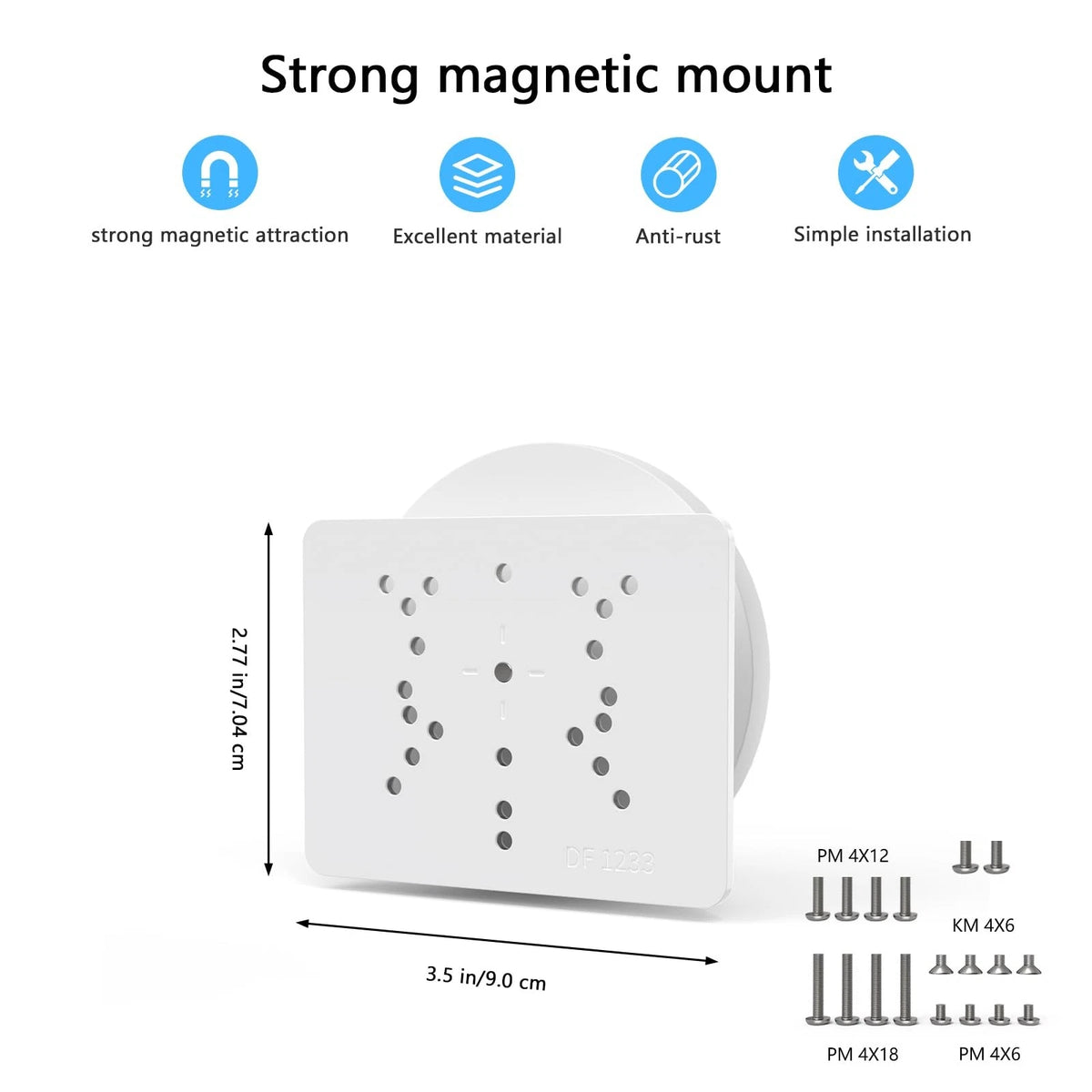Koroao Magnetic Mount for AOSU D1 SE/Lite/Max,Reolink Argus White