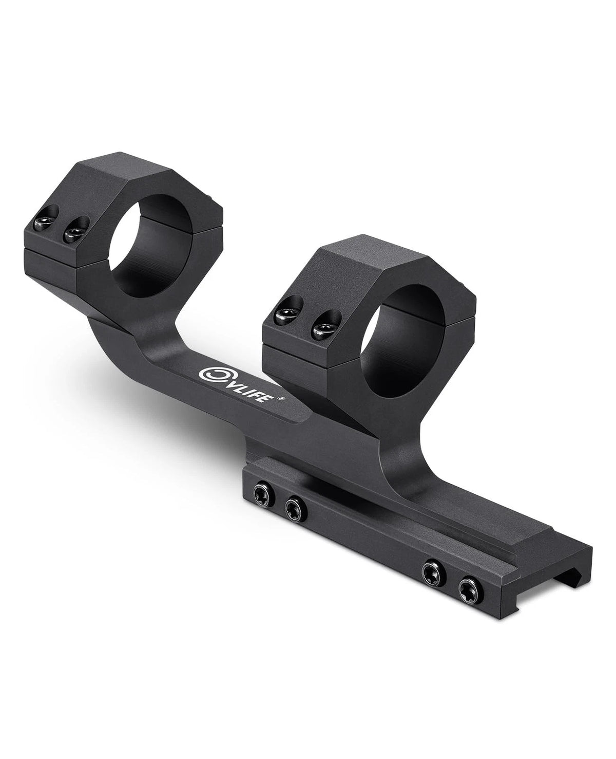 CVLIFE Cantilever Scope Mounts 1 inch, Offset Dual Ring 1 Inch, Black