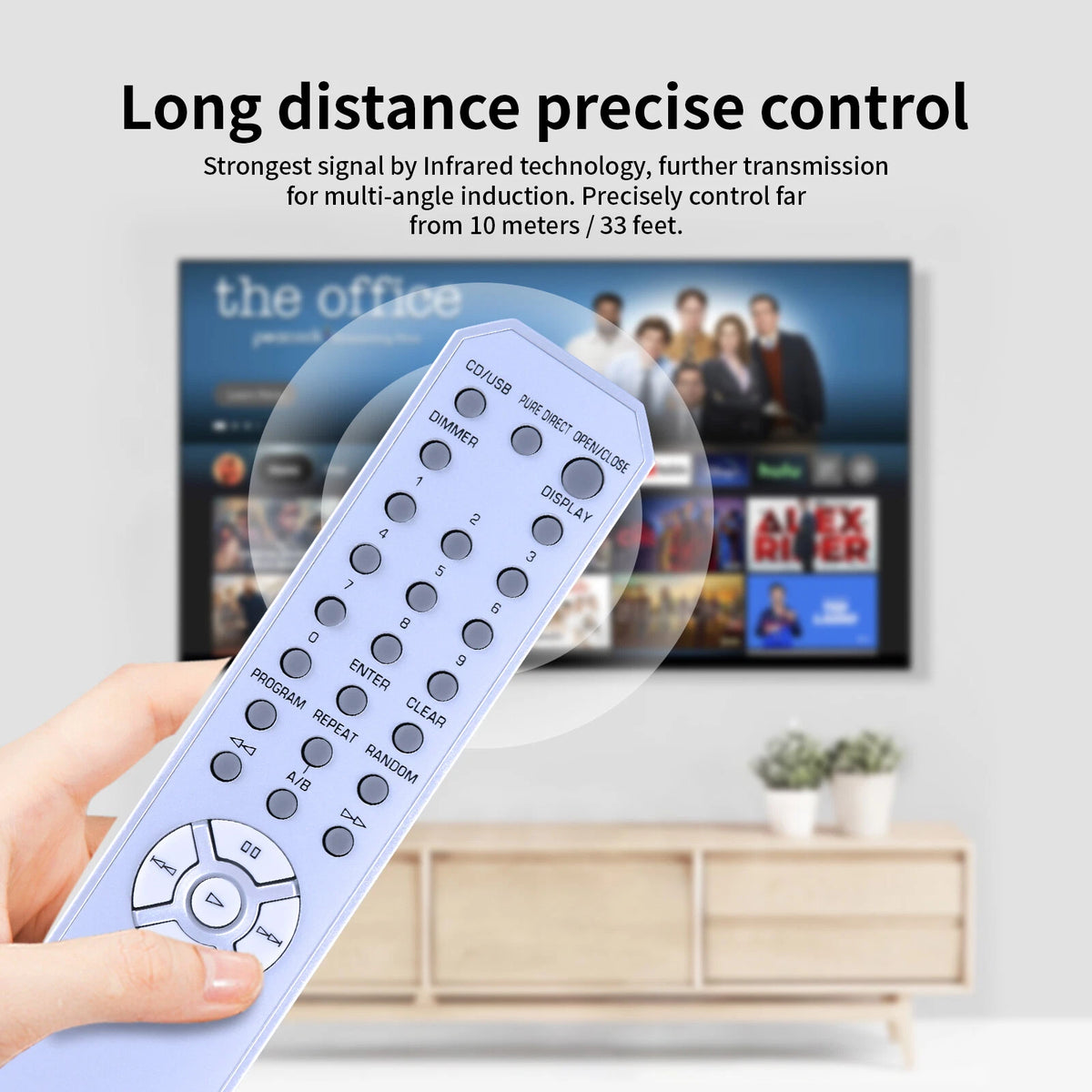 CDX7 WQ06680 Remote Control For Yamaha CDS700 CD-S700 CD-S700B CD-S700BL
