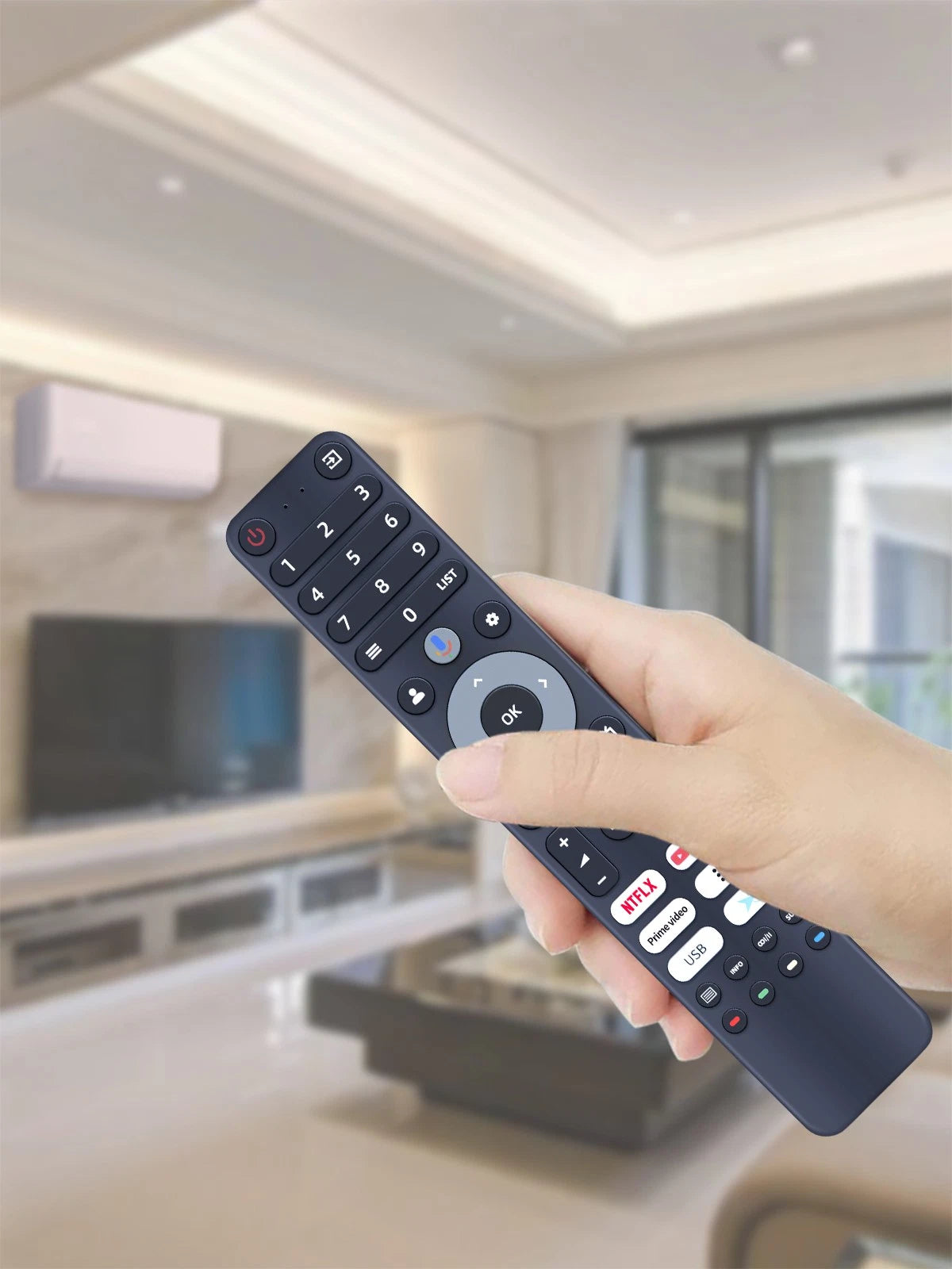 Remote Control For CHIQ Android TV With Google Assistant